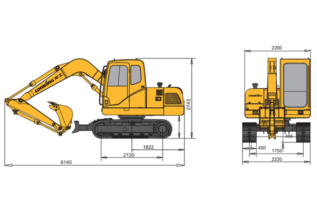 Гусеничный экскаватор Lonking CDM6085