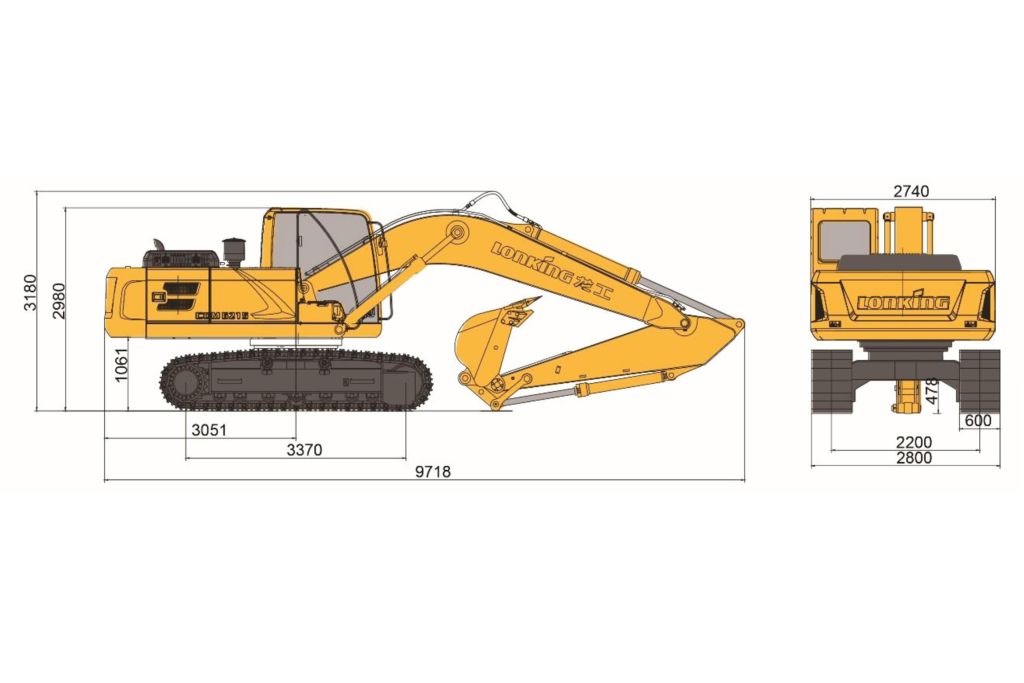 Гусеничный экскаватор Lonking CDM6205