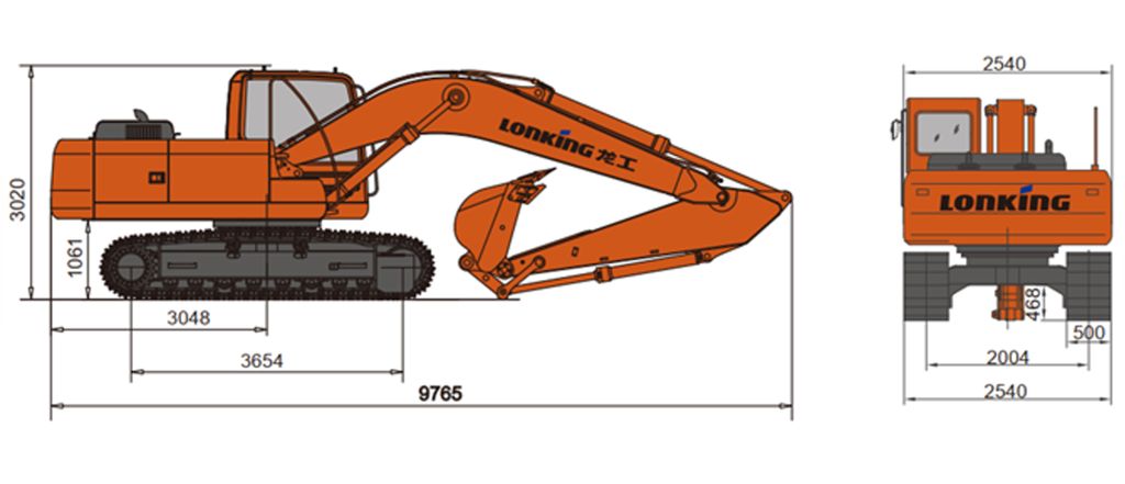 Гусеничный экскаватор Lonking CDM6225N