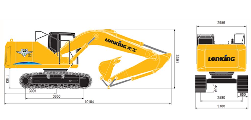 Гусеничный экскаватор Lonking CDM6245