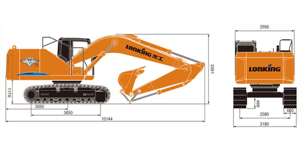 Гусеничный экскаватор Lonking CDM6245F