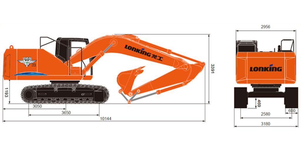 Гусеничный экскаватор Lonking CDM6266