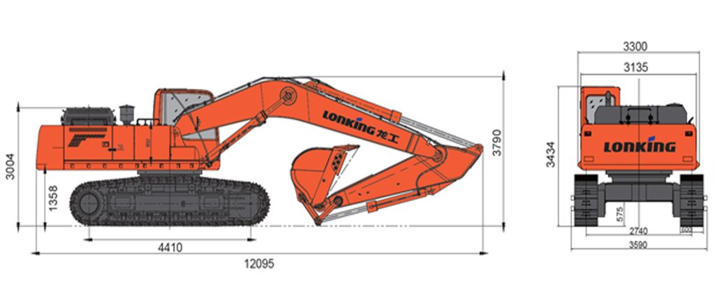 Гусеничный экскаватор Lonking CDM6490F