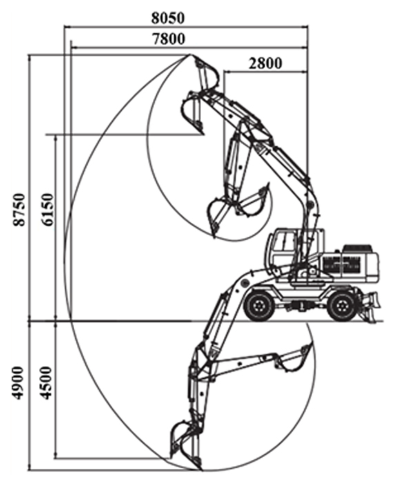 Колёсный экскаватор Lonking CDM6150W