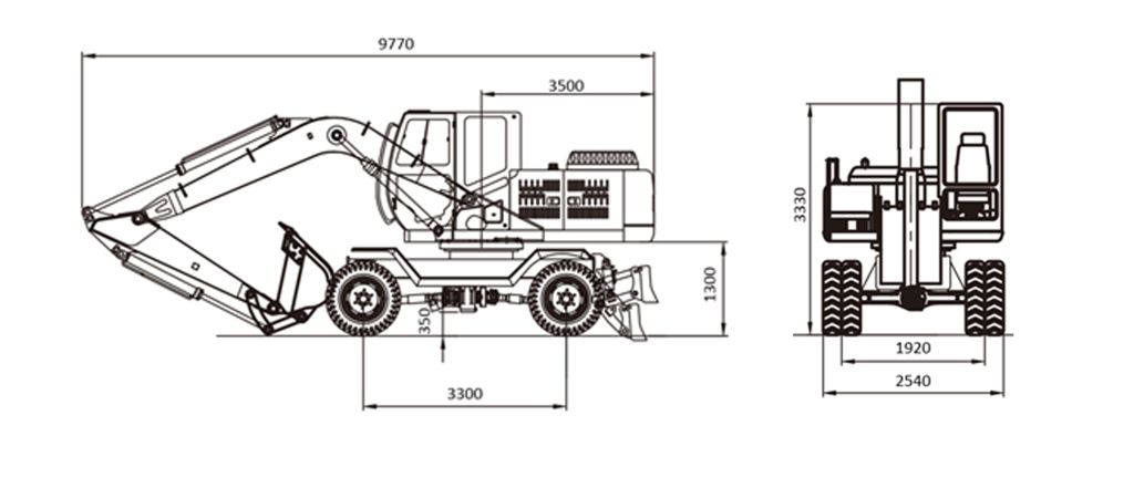 Колёсный экскаватор Lonking CDM6225W