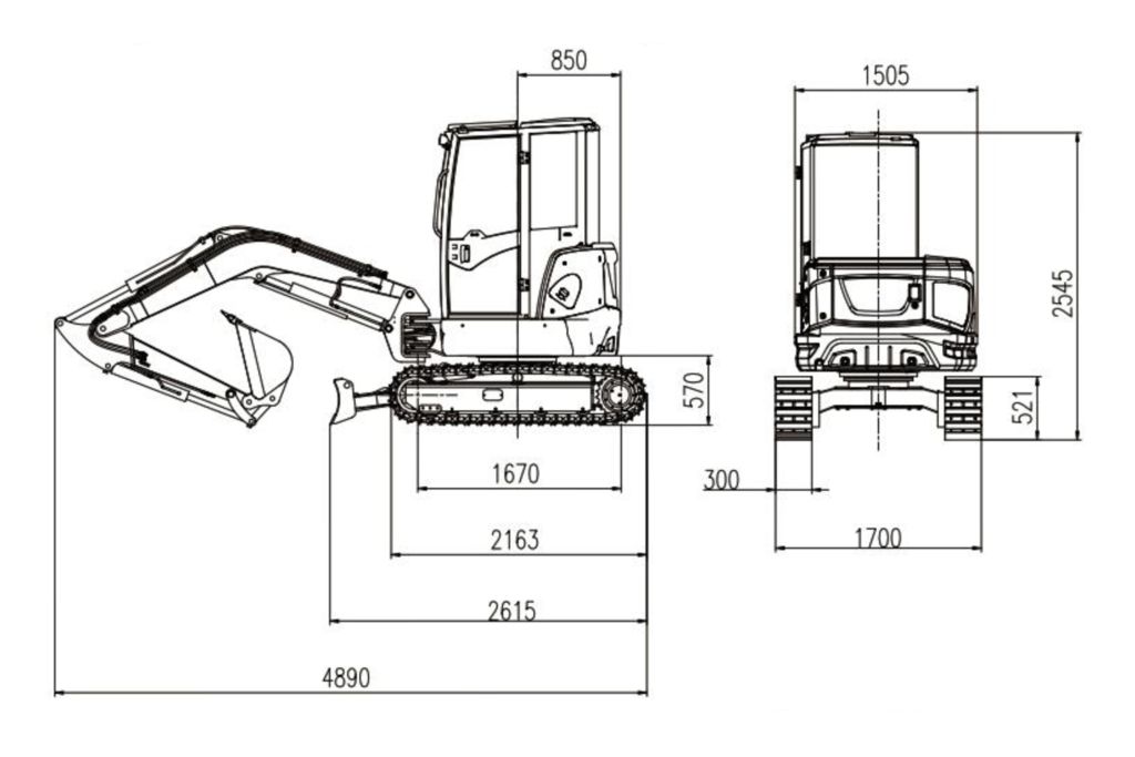 Мини-экскаватор Lonking CDM6035