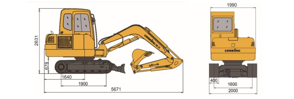 Гусеничный экскаватор Lonking CDM6060 (двиг. Yanmar)