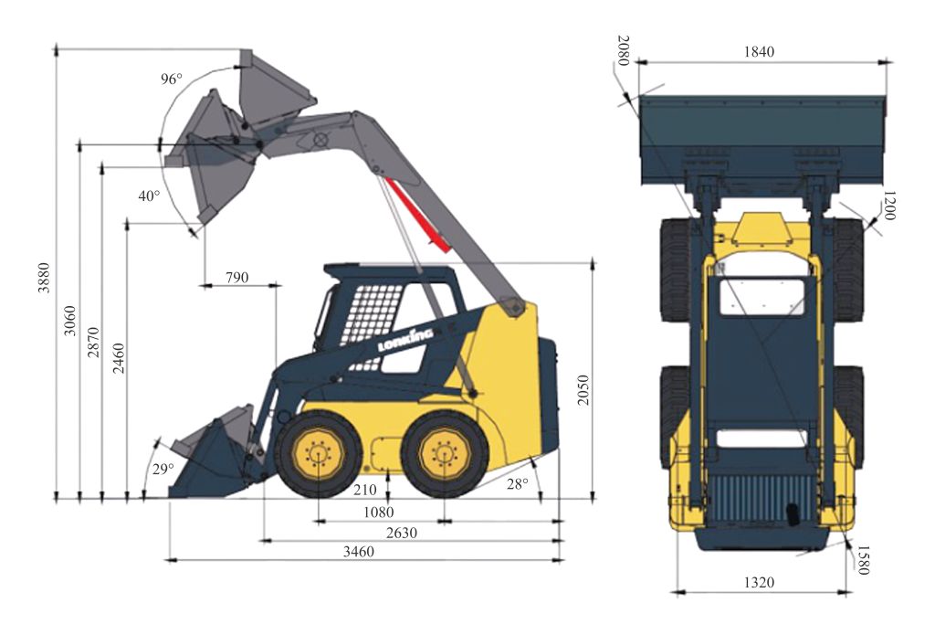 Мини-погрузчик Lonking CDM312 (с двиг. Xinchai)