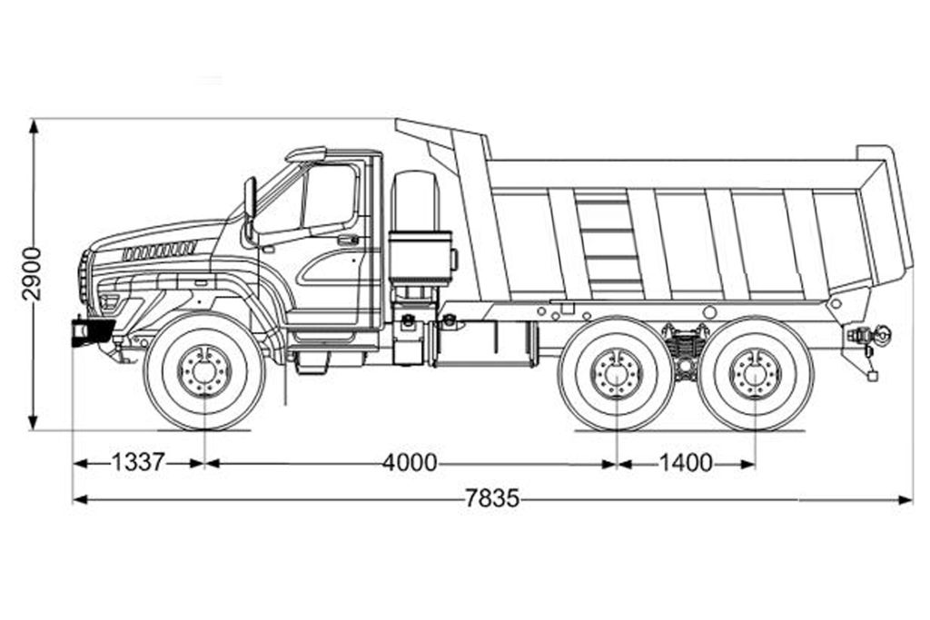 Самосвал Урал NEXT 55571-5121-72Е5Ф21 (Евро-5)