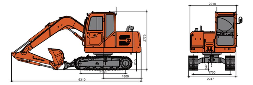 Гусеничный экскаватор Lonking CDM6080