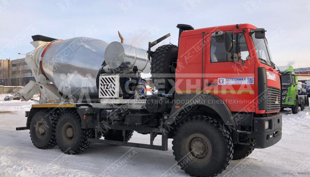 Автобетоносмеситель на шасси МАЗ-651727-310-050Р1 (Евро-2), 6 куб.м.