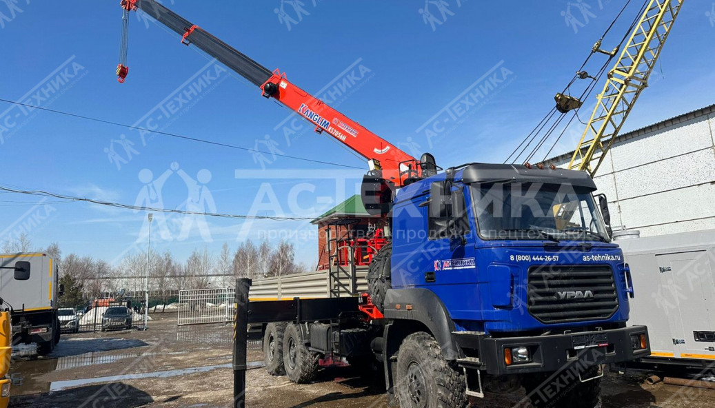 Автомобиль бортовой с КМУ Kanglim KS2056H на шасси Урал 4320-80 (Евро-5)