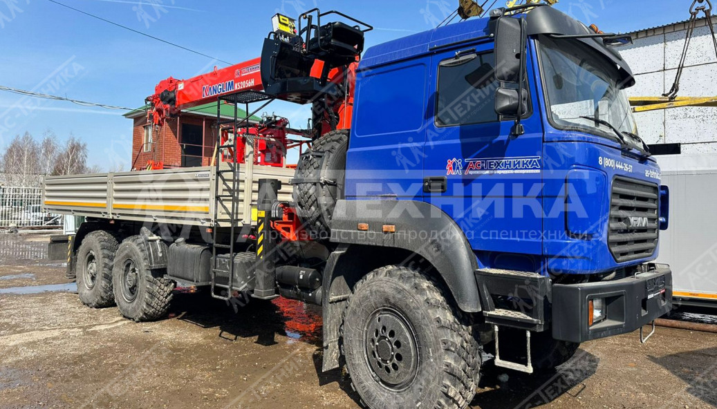 Автомобиль бортовой с КМУ Kanglim KS2056H на шасси Урал 4320-80 (Евро-5)