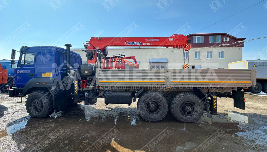 Автомобиль бортовой с КМУ Kanglim KS2056H на шасси Урал 4320-80 (Евро-5)