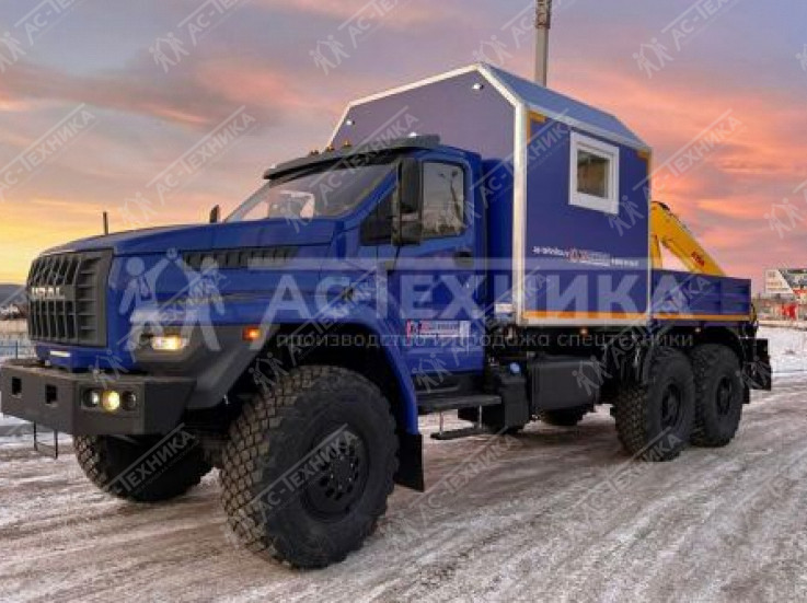 ГПА с КМУ Hyva HB60E2 на шасси Урал NEXT 4320-74Е5Г38 (6 мест) (Евро-5)