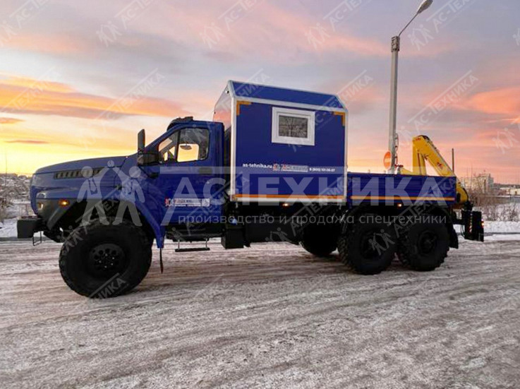 ГПА с КМУ Hyva HB60E2 на шасси Урал NEXT 4320-74Е5Г38 (6 мест) (Евро-5)