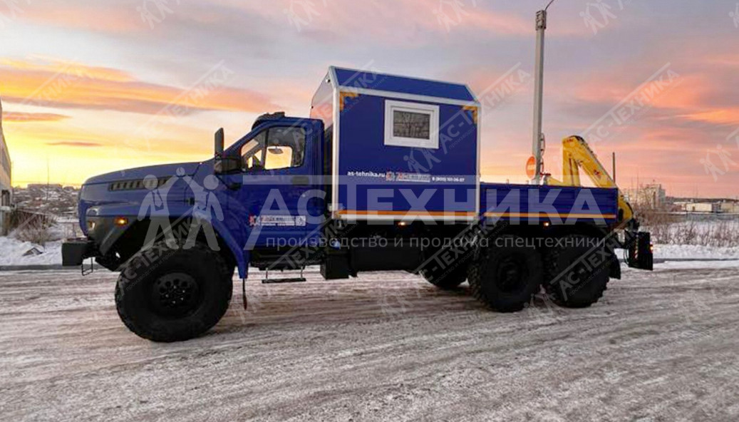 ГПА с КМУ Hyva HB60E2 на шасси Урал NEXT 4320-74Е5Г38 (6 мест) (Евро-5)