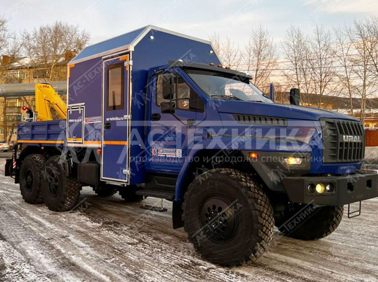 ГПА с КМУ Hyva HB60E2 на шасси Урал NEXT 4320-74Е5Г38 (6 мест) (Евро-5)