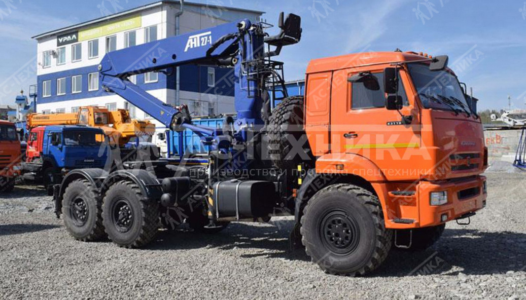 Седельный тягач КАМАЗ 43118-50 с КМУ АНТ 27-1 (Евро-5)