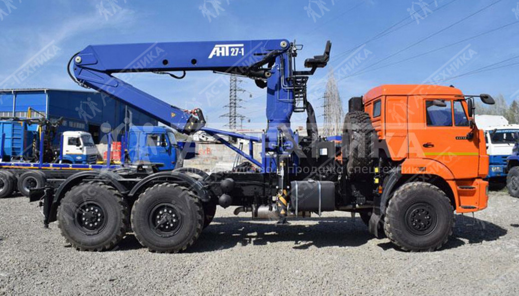 Седельный тягач КАМАЗ 43118-50 с КМУ АНТ 27-1 (Евро-5)