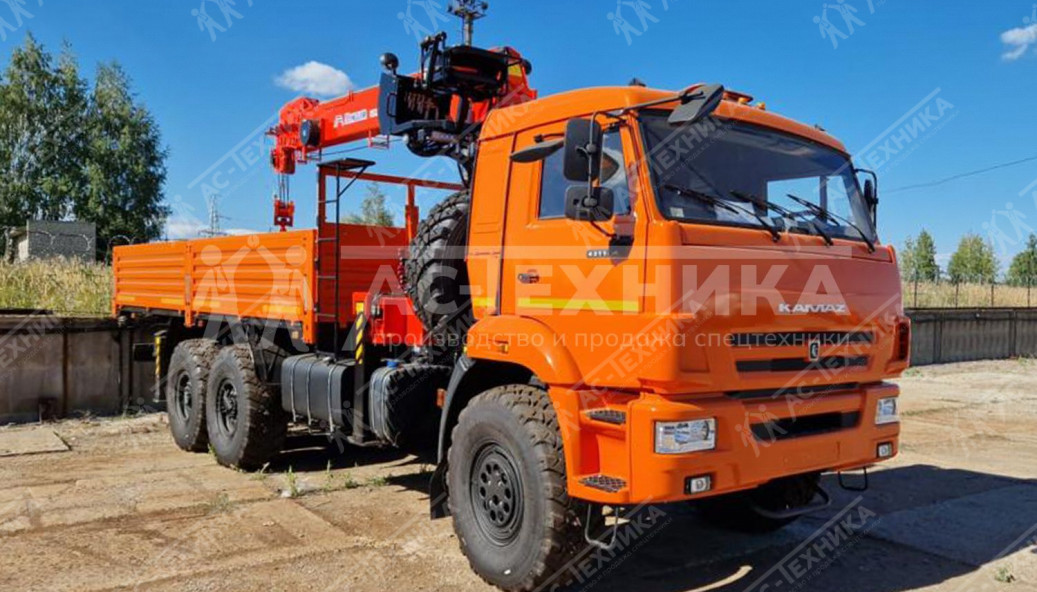 Автомобиль бортовой с КМУ Kanglim KS-1256G-2 на шасси КАМАЗ 43118-50 (Евро-5)