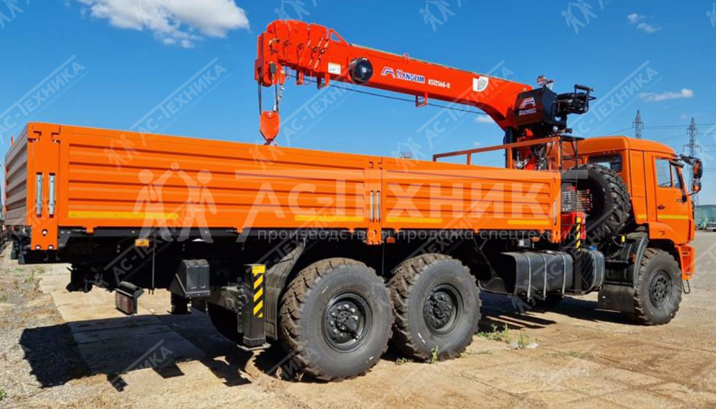 Автомобиль бортовой с КМУ Kanglim KS-1256G-2 на шасси КАМАЗ 43118-50 (Евро-5)