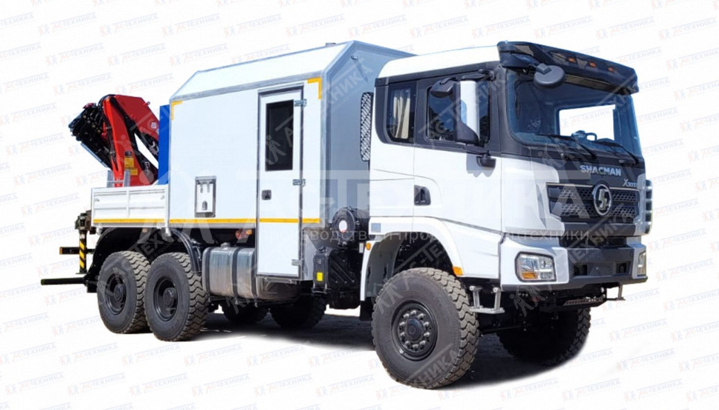 ПАРМ с КМУ Sunhunk K108 на шасси SHACMAN Х3000, 6x6 (SX32586V385)