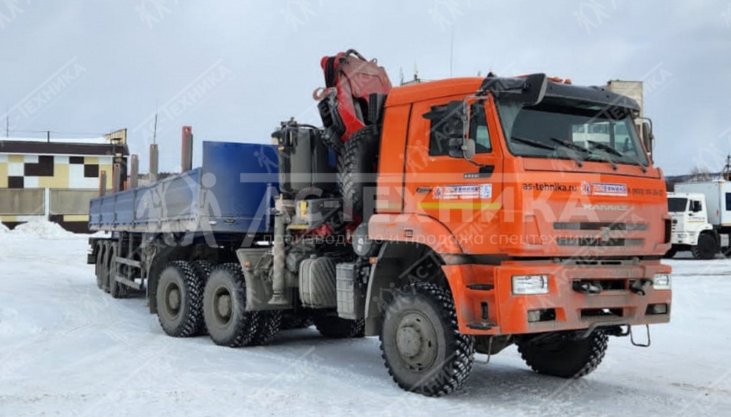 Седельный тягач КАМАЗ 65225-53 с КМУ Fassi F245A.0.22 (Евро-5)