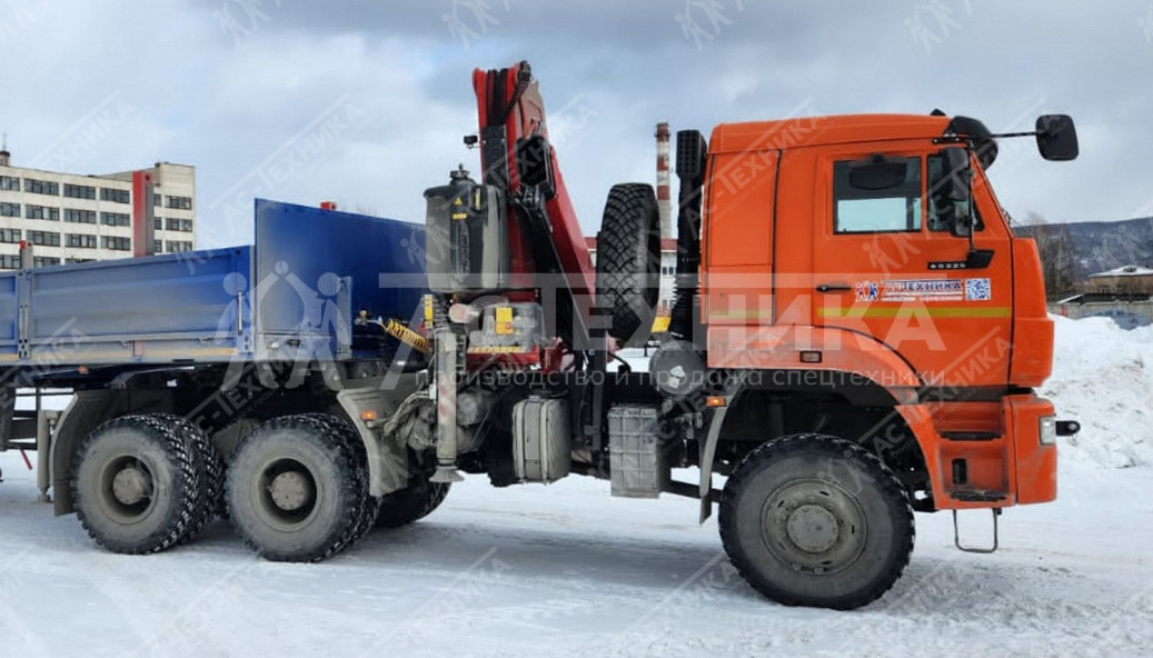 Седельный тягач КАМАЗ 65225-53 с КМУ Fassi F245A.0.22 (Евро-5)