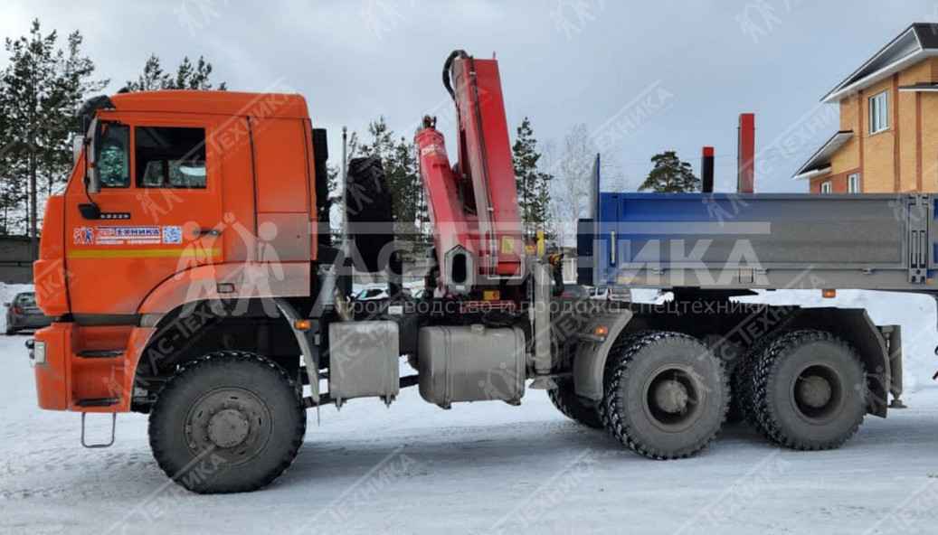 Седельный тягач КАМАЗ 65225-53 с КМУ Fassi F245A.0.22 (Евро-5)