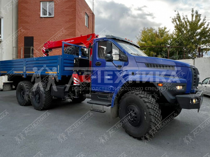 Автомобиль бортовой с КМУ (БКУ) TAURUS 086A на шасси Урал NEXT 4320-72Е5 (Евро-5)