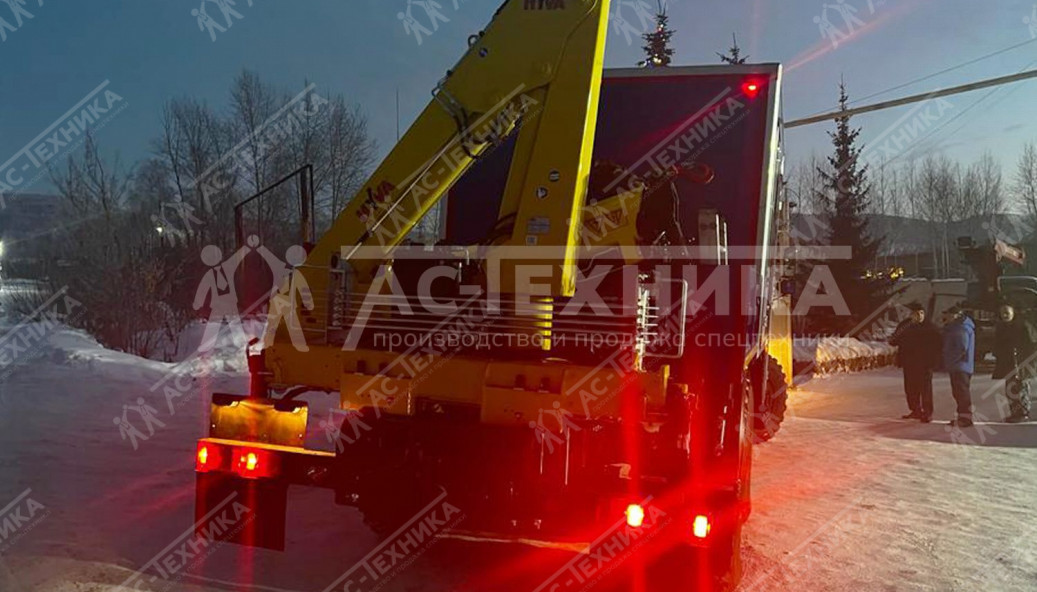 ГПА с КМУ Hyva HB60E2 на шасси Урал NEXT 4320-72Е5 (12 мест) (Евро-5)