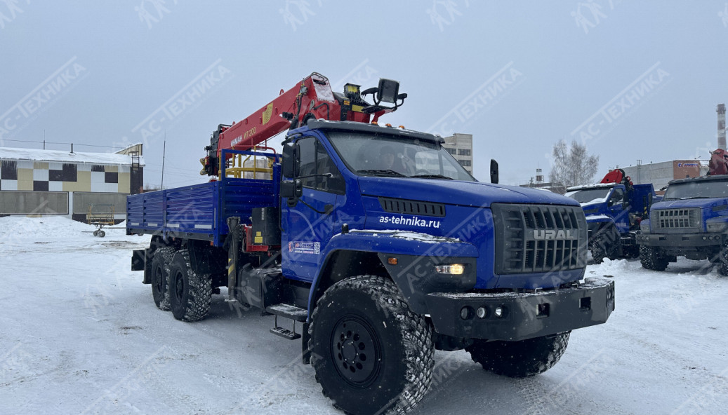 Автомобиль бортовой с КМУ ИТ-200 на шасси Урал NEXT 4320-72Е5Г38 (Евро-5)