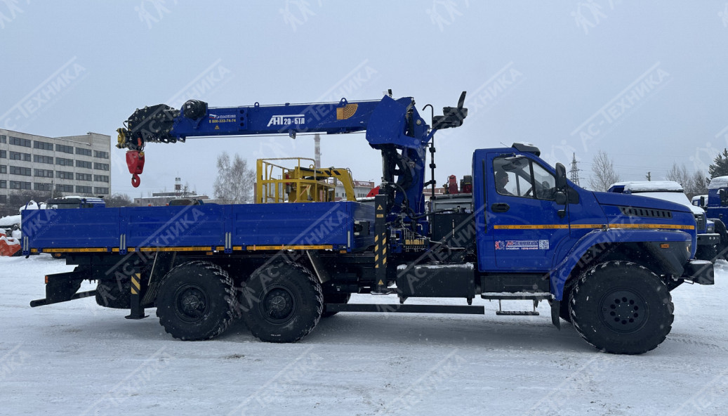 Автомобиль бортовой с КМУ АНТ 20-5ТЛ на шасси Урал NEXT 4320-72Е5Г38 (Евро-5)