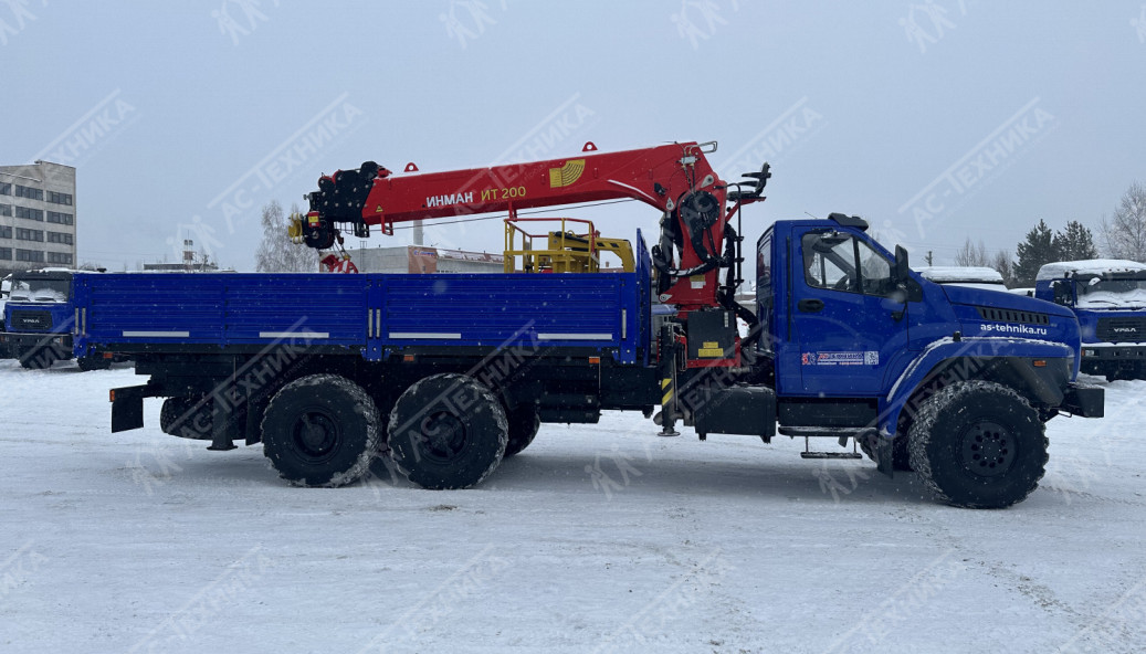 Автомобиль бортовой с КМУ ИТ-200 на шасси Урал NEXT 4320-72Е5Г38 (Евро-5)