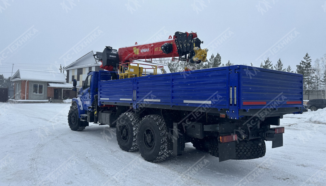 Автомобиль бортовой с КМУ ИТ-200 на шасси Урал NEXT 4320-72Е5Г38 (Евро-5)