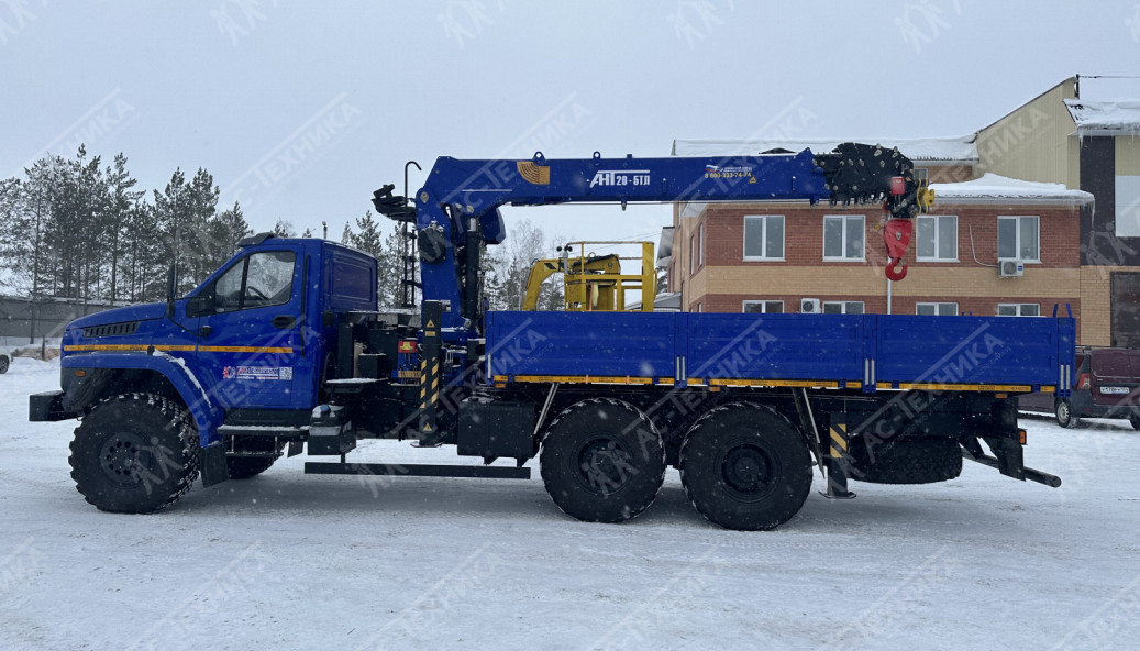 Автомобиль бортовой с КМУ АНТ 20-5ТЛ на шасси Урал NEXT 4320-72Е5Г38 (Евро-5)