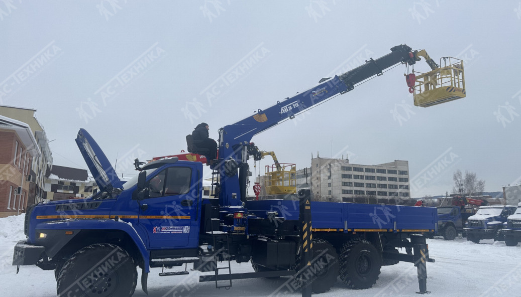 Автомобиль бортовой с КМУ АНТ 20-5ТЛ на шасси Урал NEXT 4320-72Е5Г38 (Евро-5)