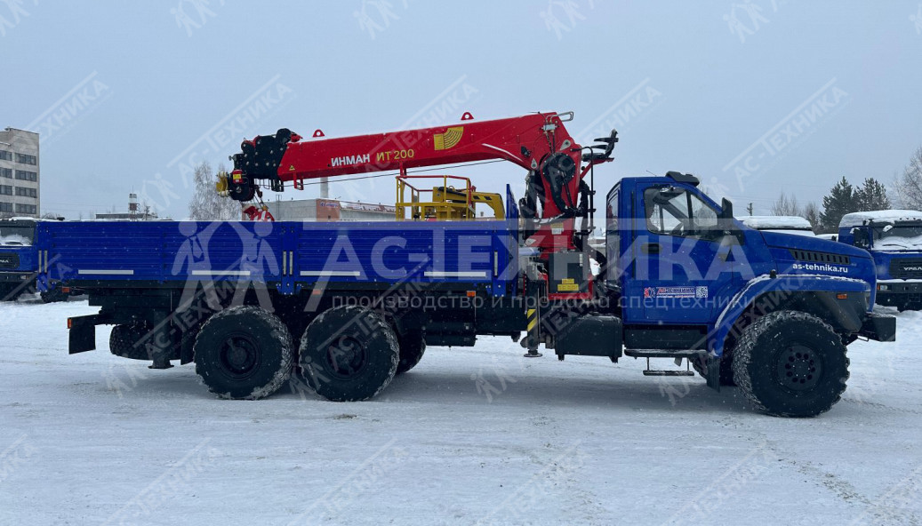 Автомобиль бортовой с КМУ ИТ-200 на шасси Урал NEXT 4320-72Е5Г38 (Евро-5)