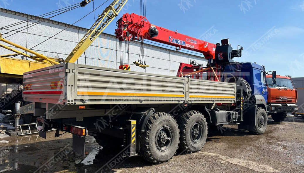 Автомобиль бортовой с КМУ Kanglim KS2056H на шасси Урал 4320-80 (Евро-5)