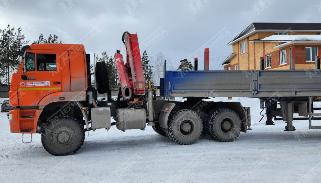 Седельный тягач КАМАЗ 65225-53 с КМУ Fassi F245A.0.22 (Евро-5)
