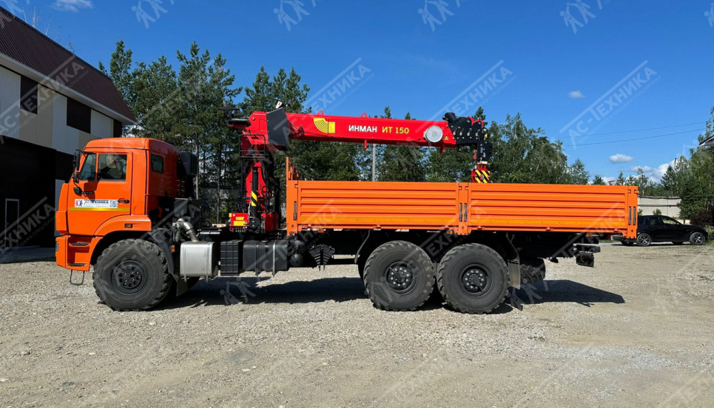 Автомобиль бортовой с КМУ ИНМАН ИТ-150 на шасси КАМАЗ 43118-50 (Евро-5)