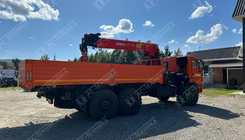 Автомобиль бортовой с КМУ ИНМАН ИТ-150 на шасси КАМАЗ 43118-50 (Евро-5)