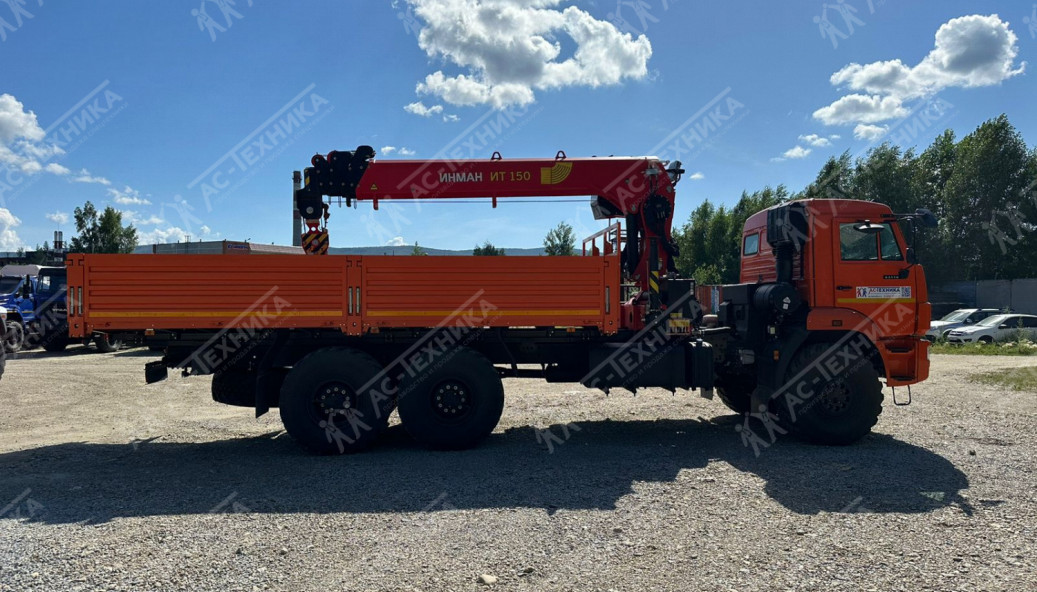 Автомобиль бортовой с КМУ ИНМАН ИТ-150 на шасси КАМАЗ 43118-50 (Евро-5)