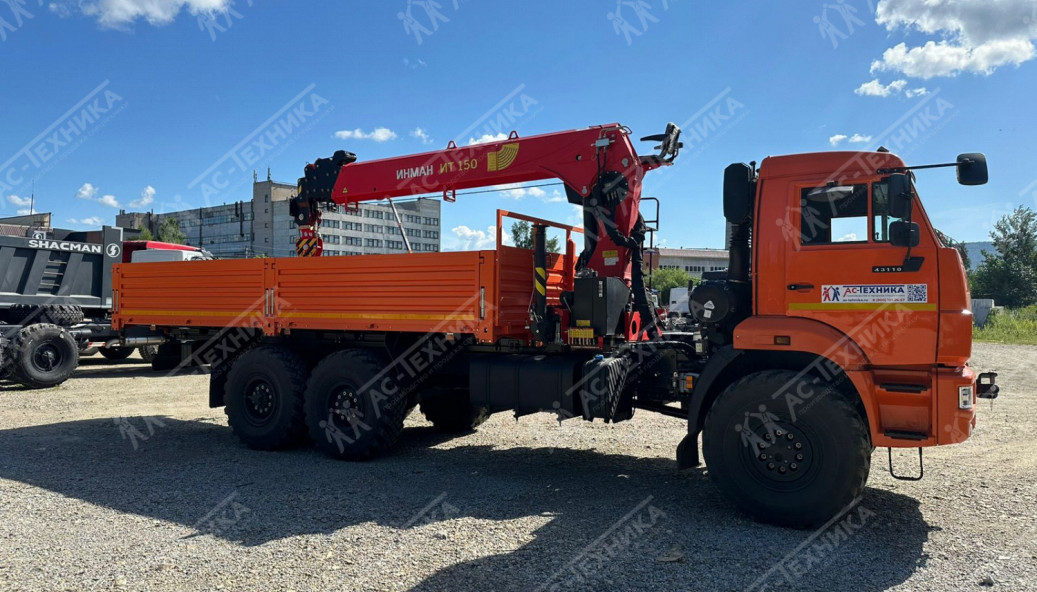 Автомобиль бортовой с КМУ ИНМАН ИТ-150 на шасси КАМАЗ 43118-50 (Евро-5)