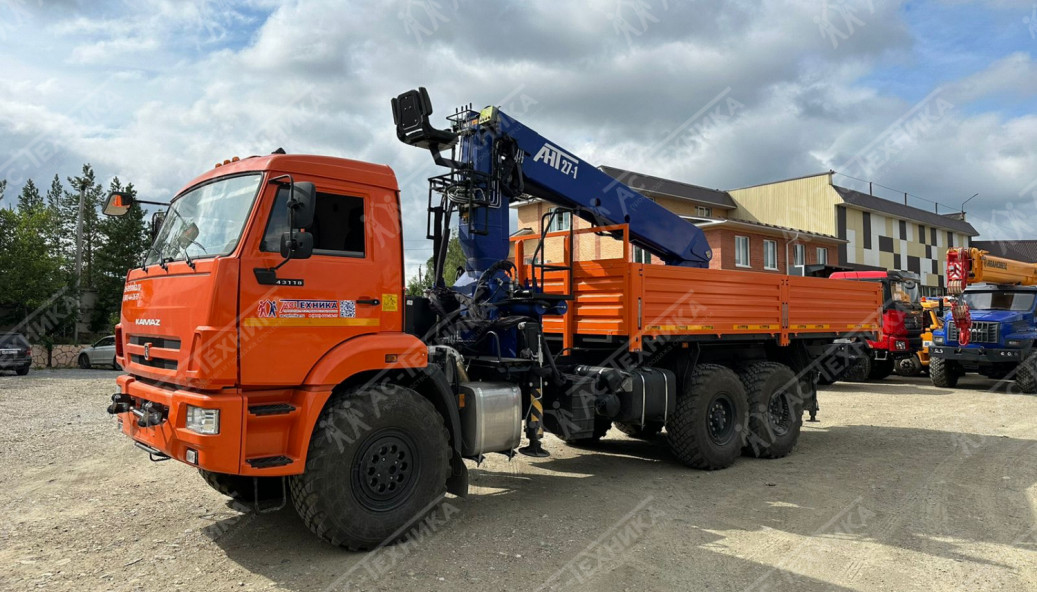 Автомобиль бортовой с КМУ АНТ 27-1 на шасси КАМАЗ 43118-50 (Евро-5)