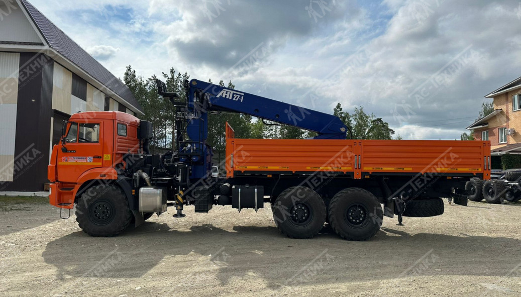 Автомобиль бортовой с КМУ АНТ 27-1 на шасси КАМАЗ 43118-50 (Евро-5)