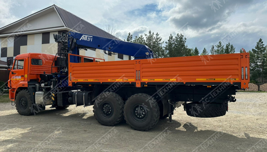 Автомобиль бортовой с КМУ АНТ 27-1 на шасси КАМАЗ 43118-50 (Евро-5)