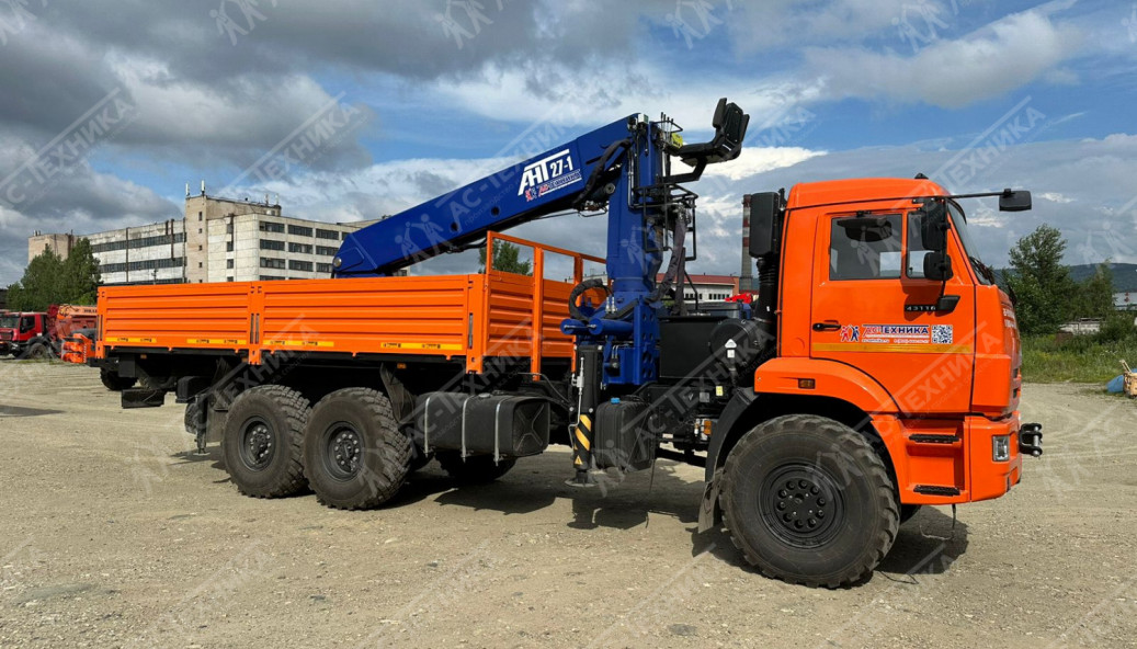 Автомобиль бортовой с КМУ АНТ 27-1 на шасси КАМАЗ 43118-50 (Евро-5)