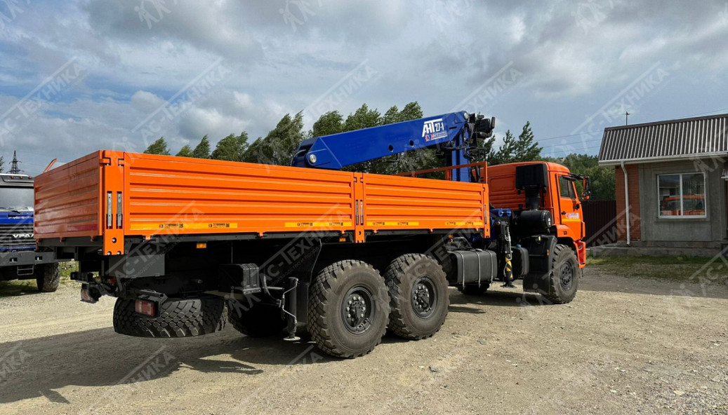Автомобиль бортовой с КМУ АНТ 27-1 на шасси КАМАЗ 43118-50 (Евро-5)